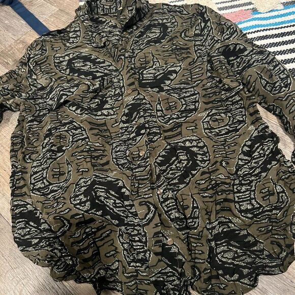 Massimo Dutti button down blouse 8 - Picture 5 of 8